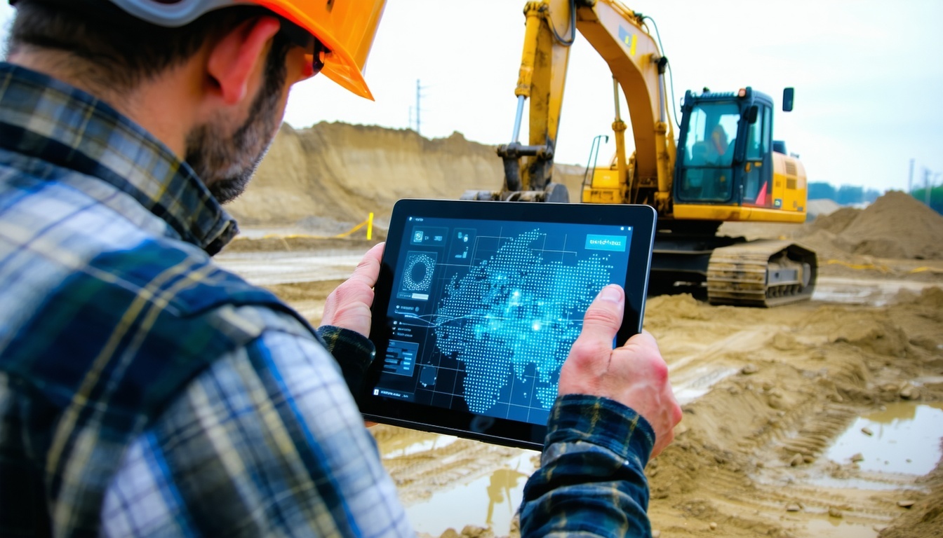 technology at a construction site