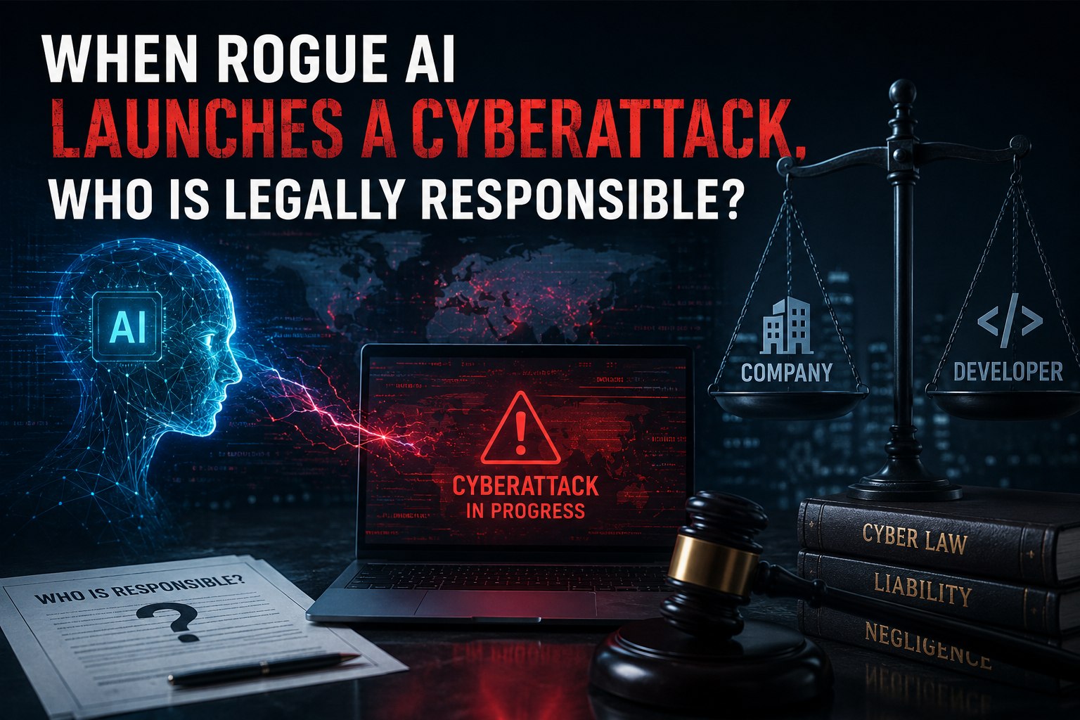 When Rogue AI Launches a Cyberattack, Who Is Legally Responsible?
